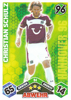 Christian Schulz Hannover 96 2010/11 Topps MA Bundesliga #94